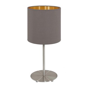 Lampă de masă Eglo 55214 PASTERI 1xE14/40W/230V maro/cupru