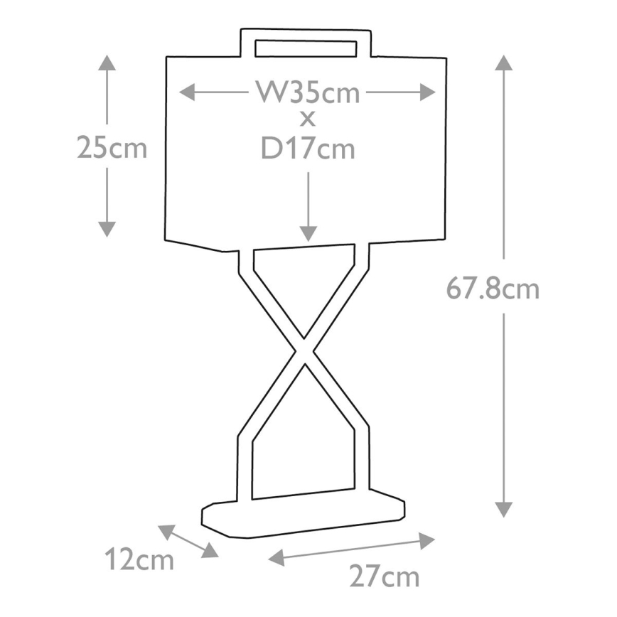 Lampă de masă Elstead CROSS 1xE27/60W/230V auriu/albastru