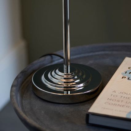 Lampă de masă Endon 99149 HIGHCLERE 3xE14/18W/230V gri/crom lucios