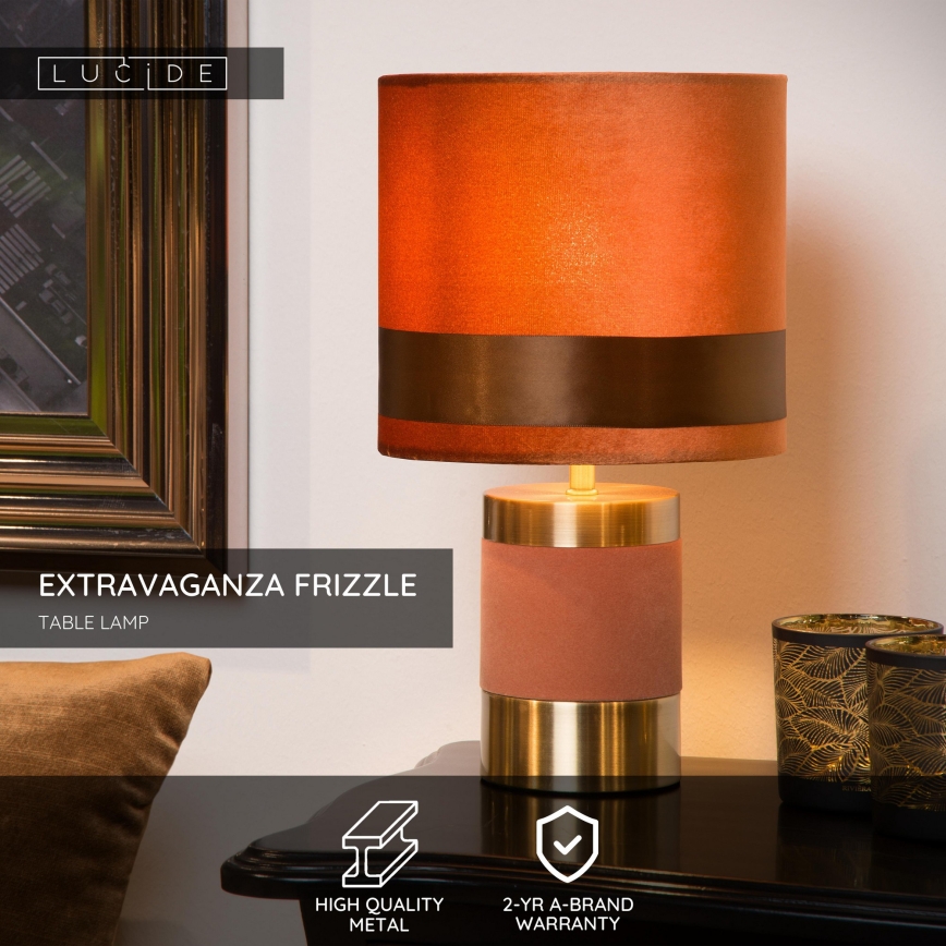 Lampă de masă EXTRAVAGANZA FRIZZLE 1xE14/40W/230V maro Lucide 10500/81/43