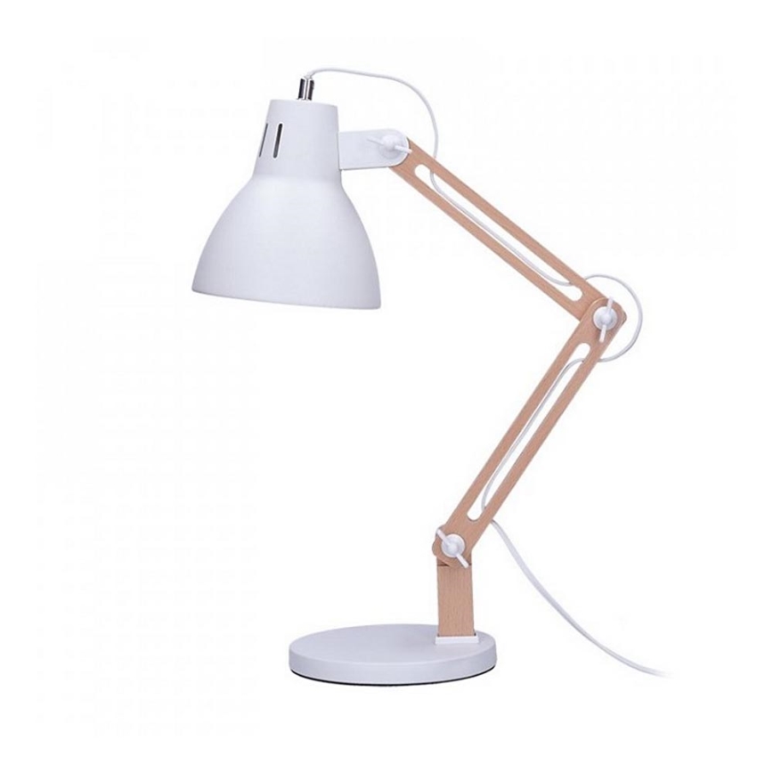 Lampă de masă FALUN 1xE27/25W/230V alb/stejar