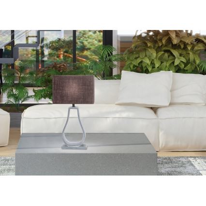 Lampă de masă FEMO 1xE14/40W/230V gri/maro