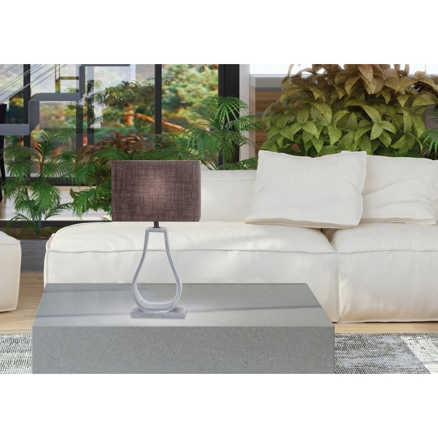 Lampă de masă FEMO 1xE14/40W/230V gri/maro