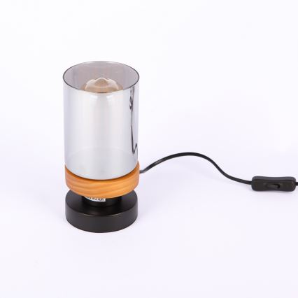 Lampă de masă 1xE27/40W/230V metal/lemn Globo