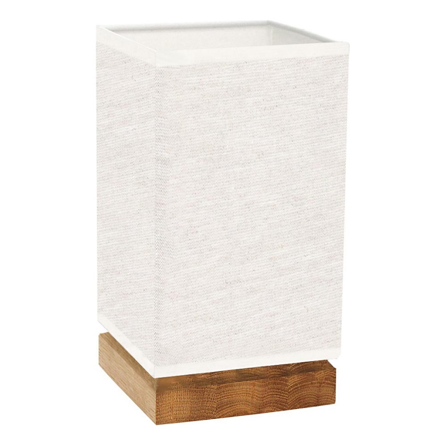 Lampă de masă FIRE 1xE27/25W/230V stejar/bej