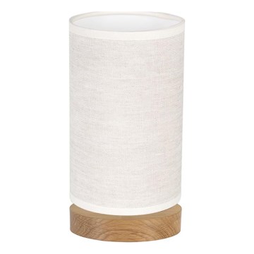 Lampă de masă FIRE 1xE27/25W/230V, stejar/bej stejar