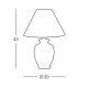Lampă de masă GIARDINO 1xE27/100W/230V diametru 30 cm Kolarz 0014.70
