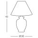 Kolarz 0014.73.4 - Lampă de masă GIARDINO 1x E27/100W/230V