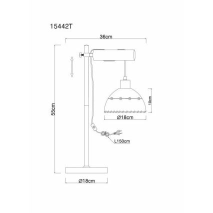 Globo - Lampă de masă 1xE27/60W/230V