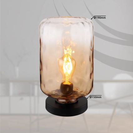 Lampă de masă Globo 1xE27/60W/230V maro