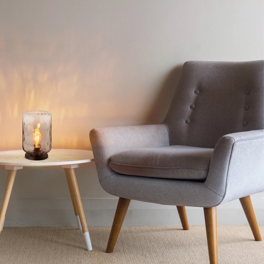 Lampă de masă Globo 1xE27/60W/230V gri