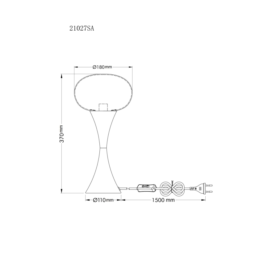 Lampă de masă Globo 1xE14/25W/230V bej