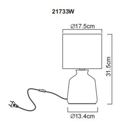 Lampă de masă Globo 1xE14/40W/230V
