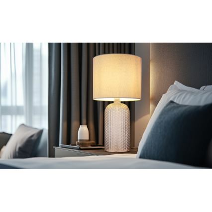 Lampă de masă Globo 1xE27/60W/230V gri