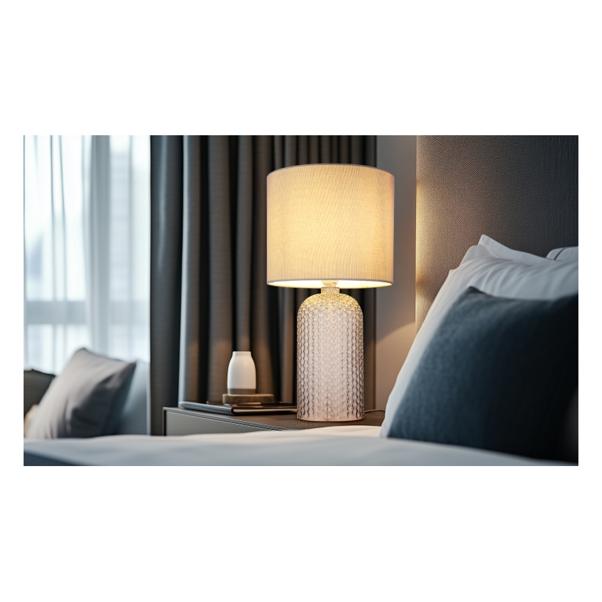 Lampă de masă Globo 1xE27/60W/230V gri