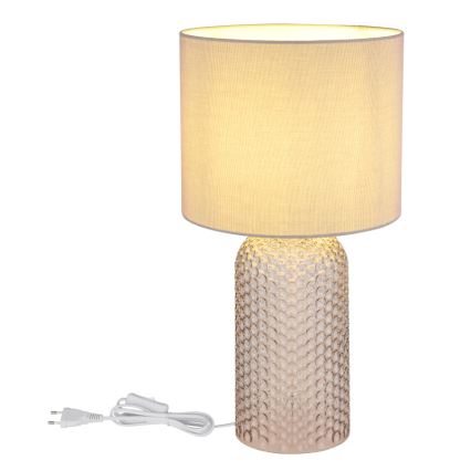 Lampă de masă Globo 1xE27/60W/230V gri