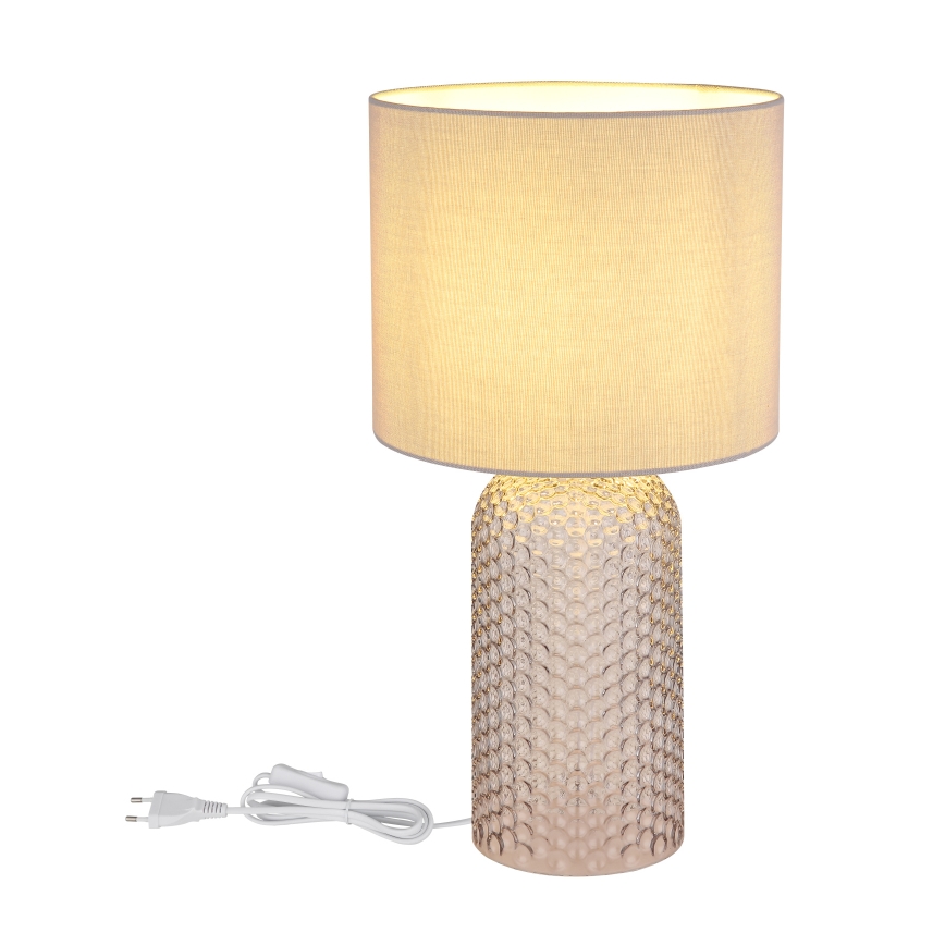 Lampă de masă Globo 1xE27/60W/230V gri