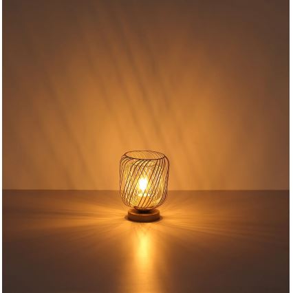 Lampă de masă Globo 1xE27/40W/230V bej/alb