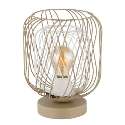 Lampă de masă Globo 1xE27/40W/230V bej/alb