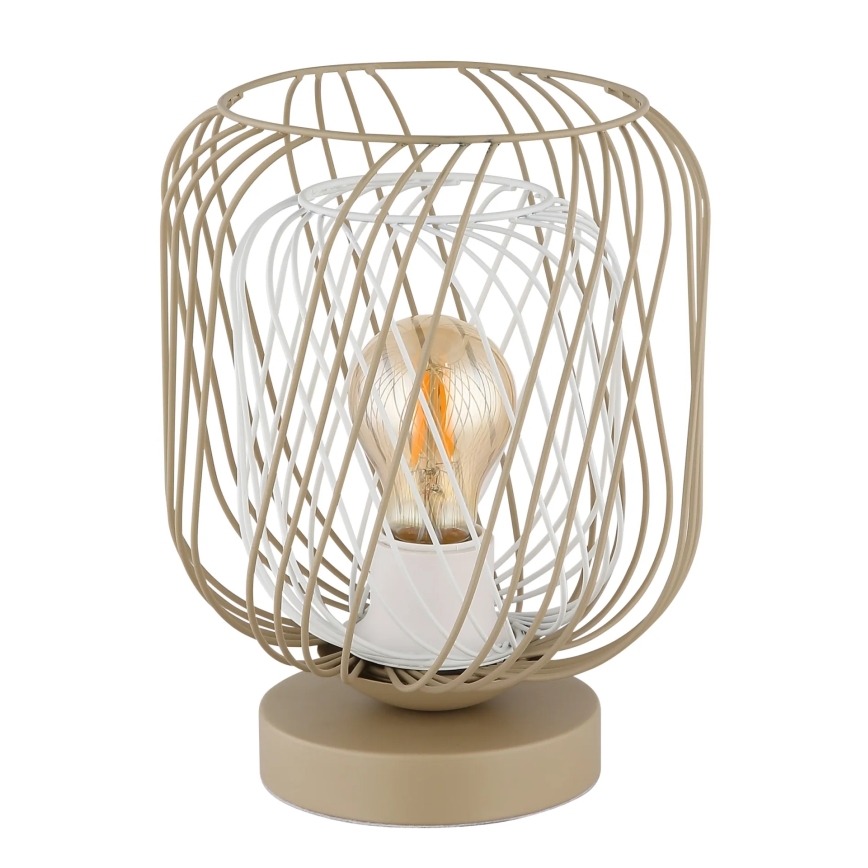 Lampă de masă Globo 1xE27/40W/230V bej/alb
