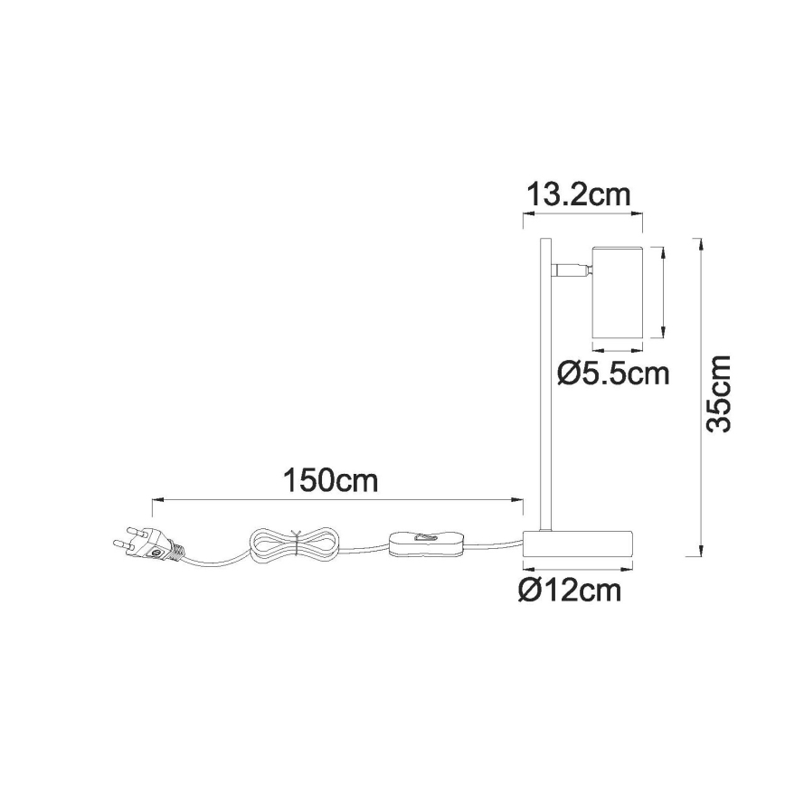 Globo - Lampă de masă 1xGU10/5W/230V bej