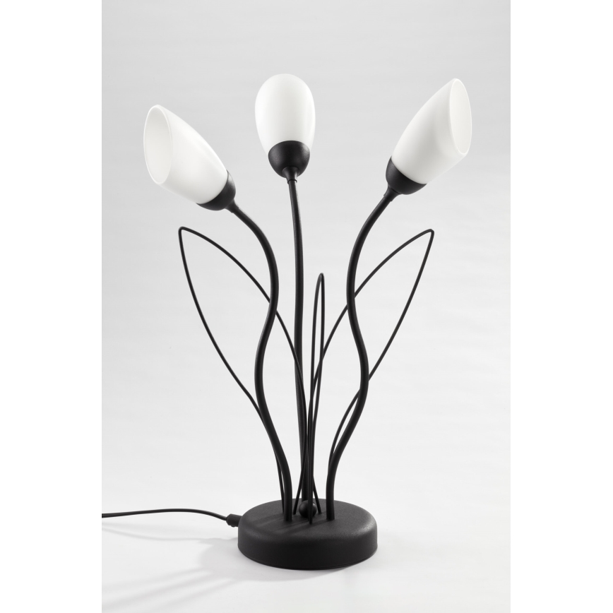 Lampă de masă GLORIOSA Jupiter 2065 - 3xG9/14W/230V neagră