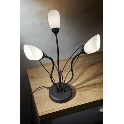 Lampă de masă GLORIOSA Jupiter 2065 - 3xG9/14W/230V neagră