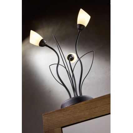 Lampă de masă GLORIOSA Jupiter 2065 - 3xG9/14W/230V neagră