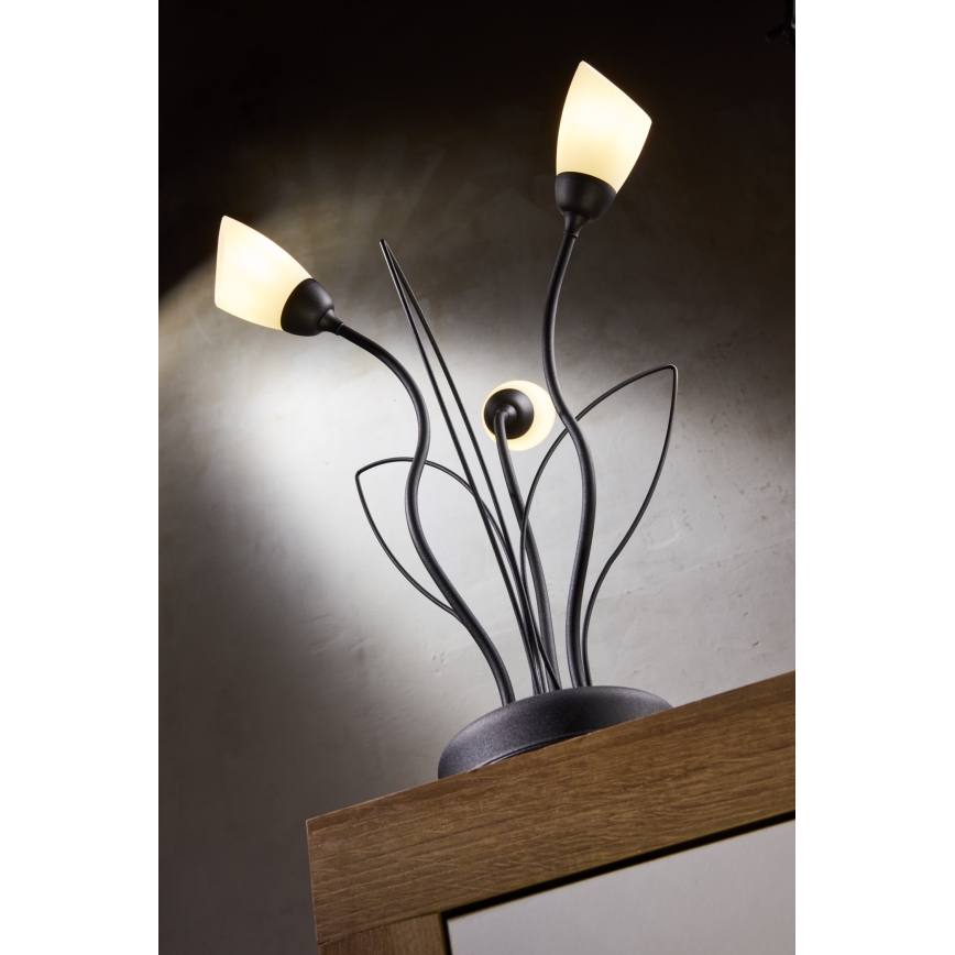 Lampă de masă GLORIOSA Jupiter 2065 - 3xG9/14W/230V neagră