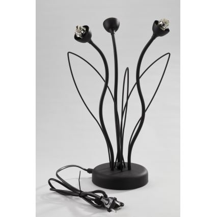 Lampă de masă GLORIOSA Jupiter 2065 - 3xG9/14W/230V neagră