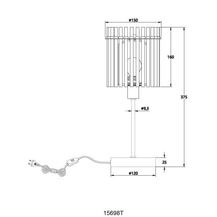 Lampă de masă 1xE14/40W/230V Globo