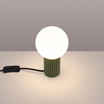 Lampă de masă HALO 1xG9/8W/230V d. 12 cm verde