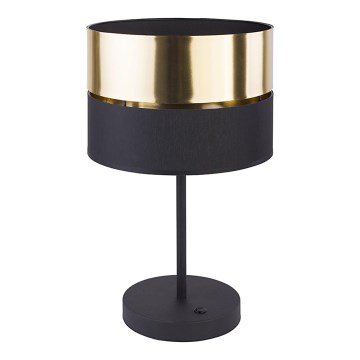 Lampă de masă HILTON 1xE27/25W/230V alamă/neagră