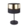 Lampă de masă HILTON 1xE27/25W/230V alamă/neagră