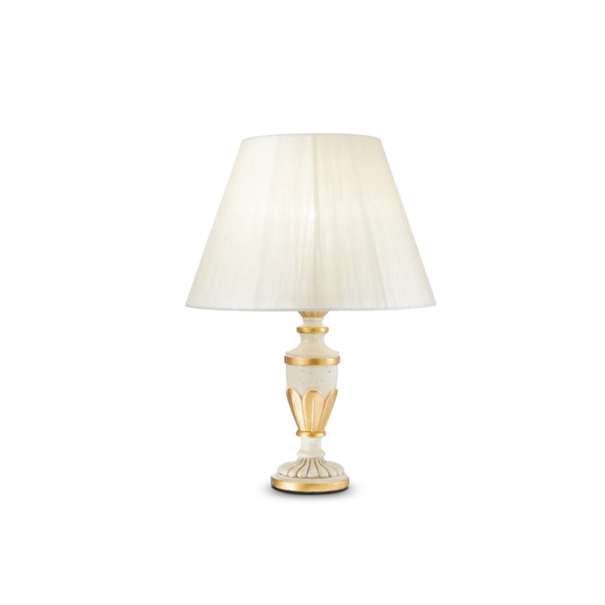 Lampă de masă Ideal Lux FIRENZE 1xE14/40W/230V alb/auriu