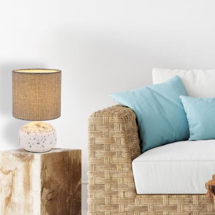 Lampă de masă 1xE14/40W/230V gri/ceramică Globo