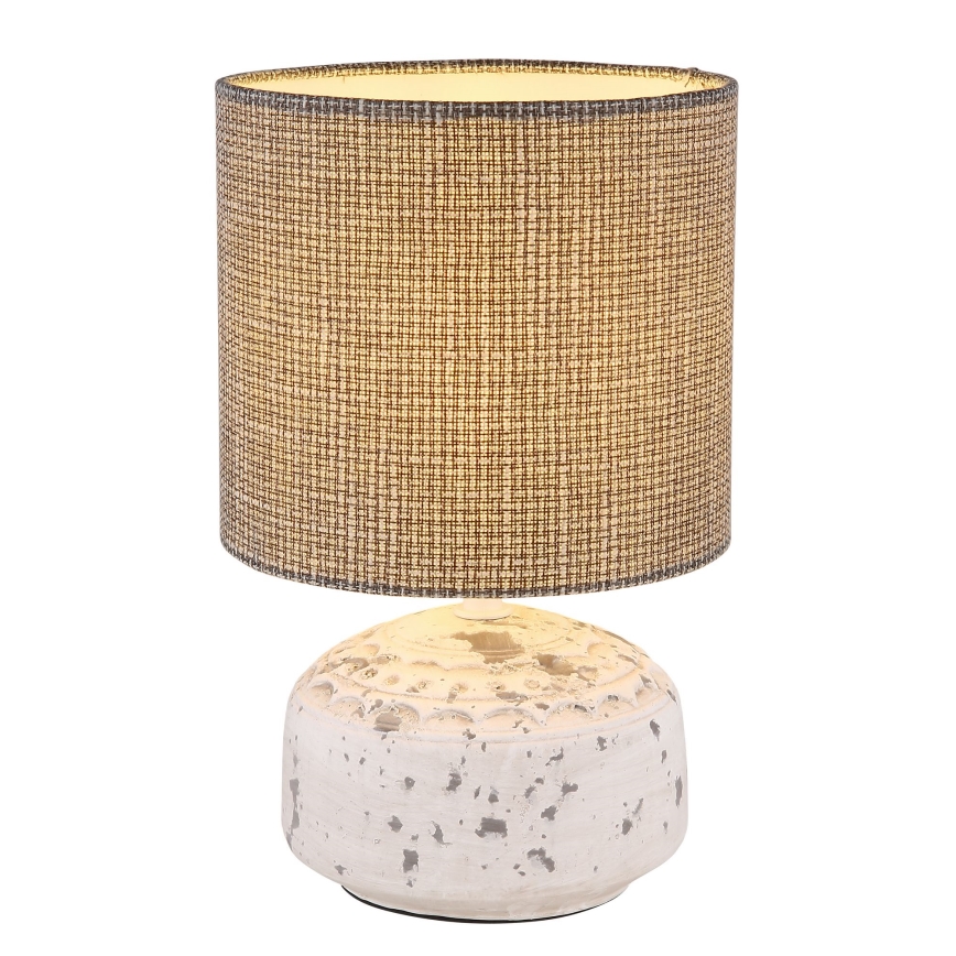 Lampă de masă 1xE14/40W/230V gri/ceramică Globo
