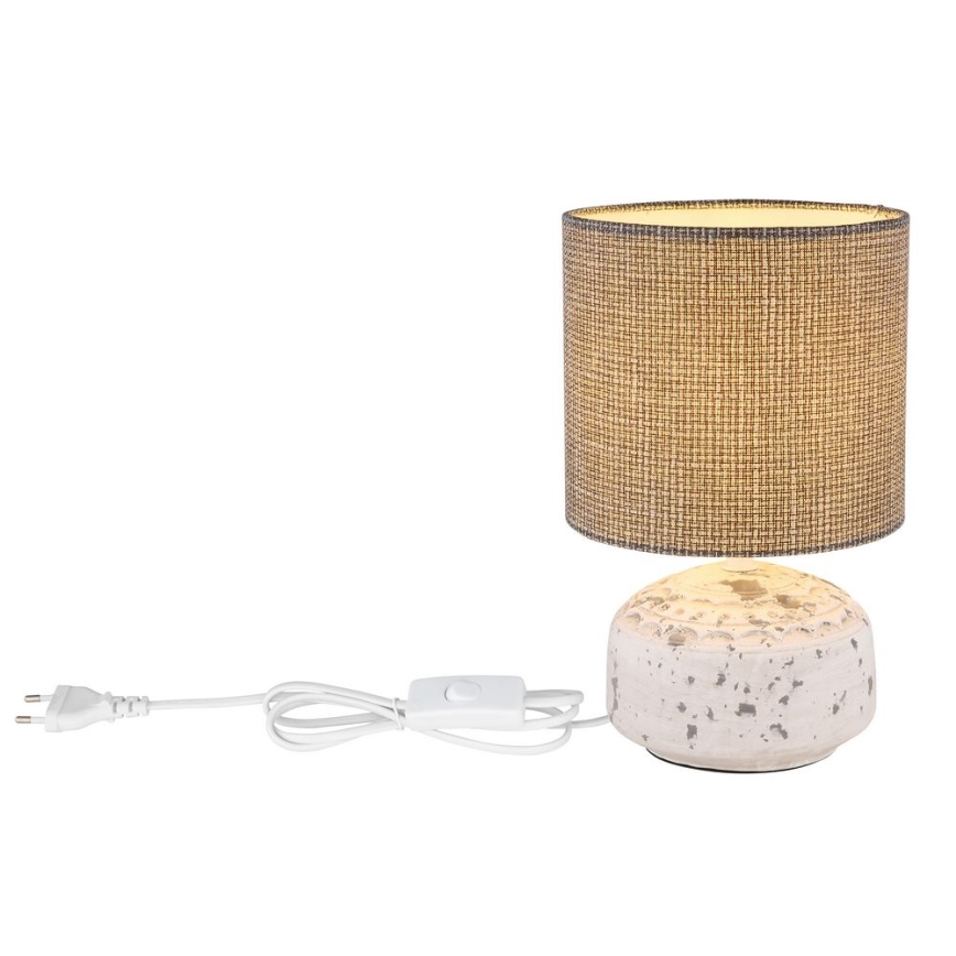 Lampă de masă 1xE14/40W/230V gri/ceramică Globo