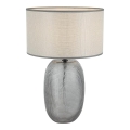 Lampă de masă JENIFER 1xE27/40W/230V gri/fumuriu