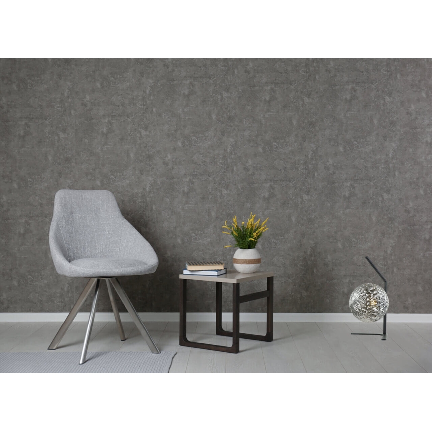 Lampă masă JUNO 1xE27/7W/230V gri/neagră 