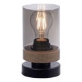 Lampă de masă JUST LIGHT. 11310-18 PASQUAL 1xE27/40W/230V negru/arbore de cauciuc