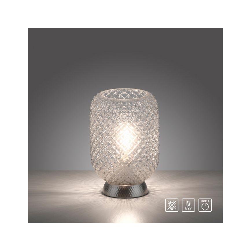 Lampă de masă JUST LIGHT. 14906-55 REISHI 1xE27/40W/230V crom