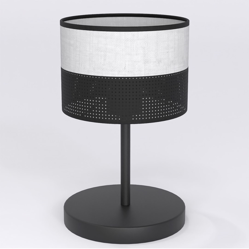 Lampă de masă KARBON 1xE27/15W/230V negru/gri