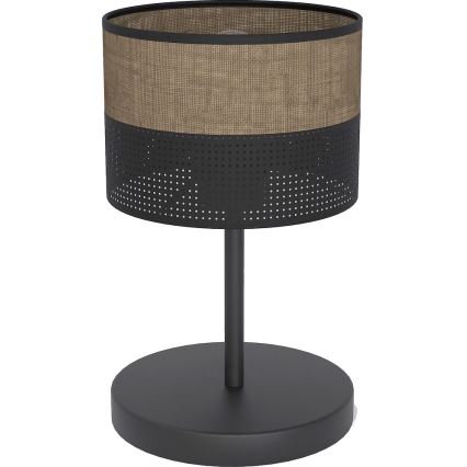 Lampă de masă KARBON 1xE27/15W/230V negru/maro