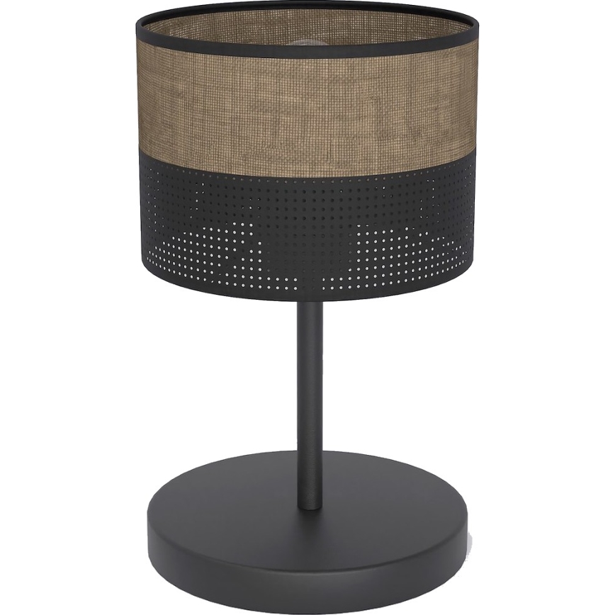 Lampă de masă KARBON 1xE27/15W/230V negru/maro