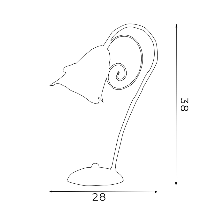 Lampă de masă KOKARDA 1xE14/60W/230V