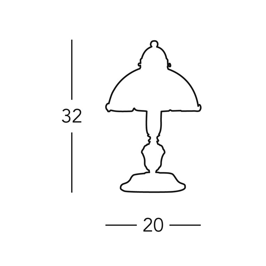 Lampă de masă Kolarz 731.73.70 NONNA 1xE14/60W/230V
