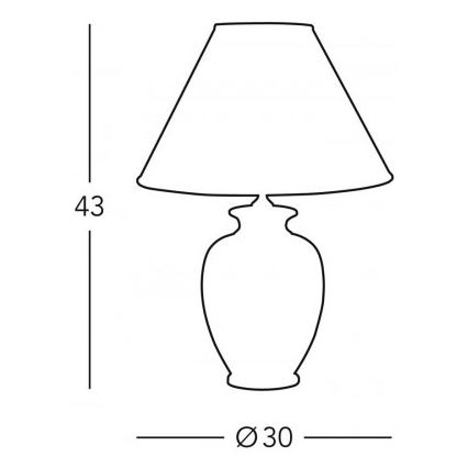 Lampă de masă Kolarz BORDEAUX 0014.73.7 - 1xE27/100W/230V