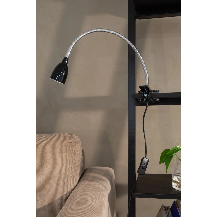 Lampă de masă LED cu clemă Markslöjd 106092 TULIP LED/3W/230V neagră