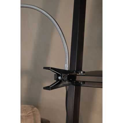 Lampă de masă LED cu clemă Markslöjd 106092 TULIP LED/3W/230V neagră